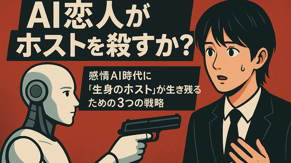 【AI恋人がホストを殺すか？】感情AI時代に「生身のホスト」が生き残るための３つの戦略